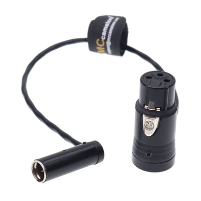 Low Profile TA3M 3PIN Male to XLR 3 Pin Female Audio Cable for Canon C70, BMPCC 4K 6K Pro Camera Video Assist