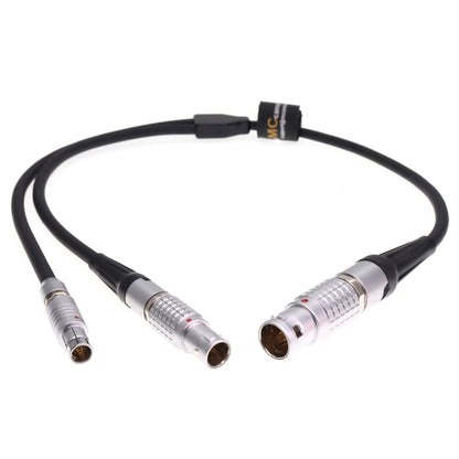 Power Control Y Cable for Preston Digital Micro Force DM1 DM2 DM5 Lens Motor ARRI Power Cable, 14 Pin to 7 Pin and RS 3 Pin