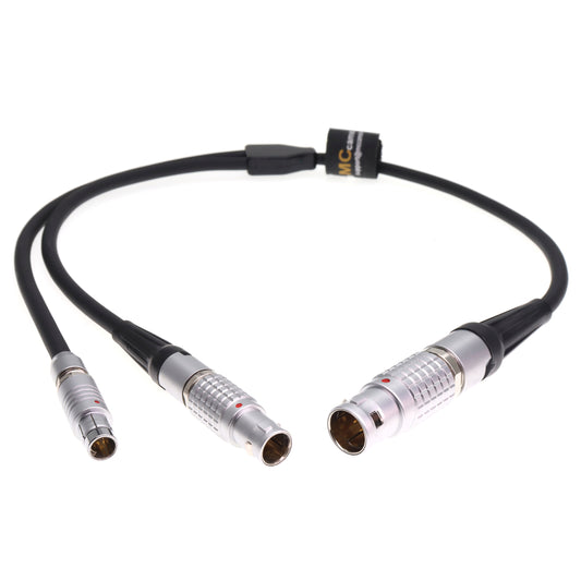 Power Control Y Cable for Preston Digital Micro Force DM1 DM2 DM5 Lens Motor ARRI Power Cable, 14 Pin to 7 Pin and RS 3 Pin