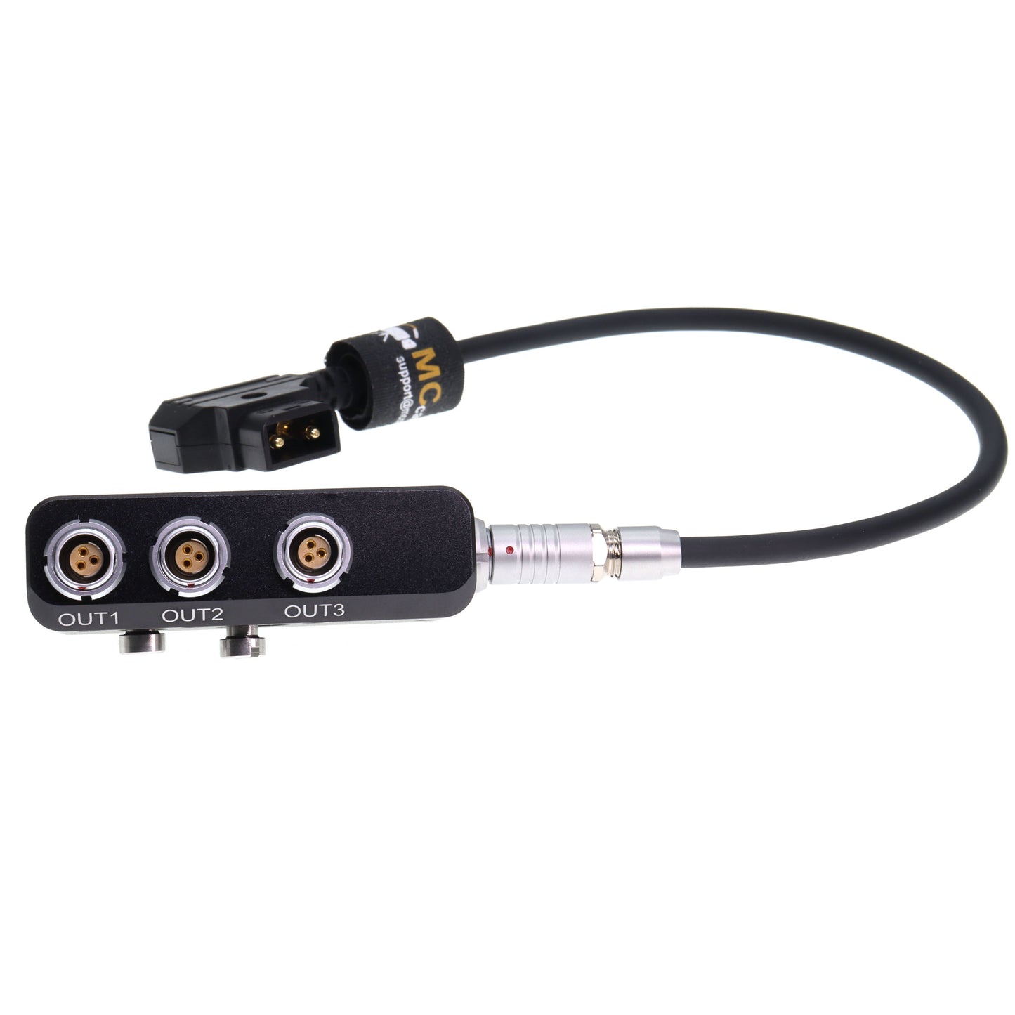 D-tap to RS 3 Pin Power Cable to 4X RS 3 Pin Female Out Power Splitter Box for Sony Venice Rialto FOR Tilta ARRI Alexa DSMC2 Camera, 1 to 3 Triple