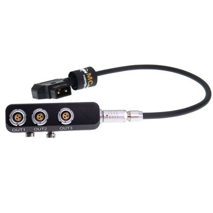D-tap to RS 3 Pin Power Cable to 4X RS 3 Pin Female Out Power Splitter Box for Sony Venice Rialto FOR Tilta ARRI Alexa DSMC2 Camera, 1 to 3 Triple