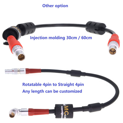 D-tap to 0B 4Pin Male Power Cable + SDI Coaxial Cable for ARRI LBUS FIZ Cforce Mini Lens Motor AMC-1 Motor Controller, 2 in 1