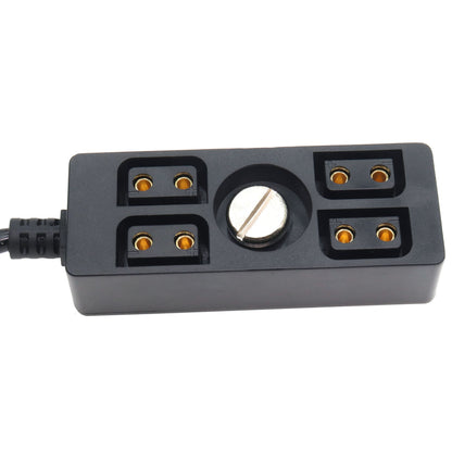 12V 5A Power Adapter to 4 Female D tap Splitter Cable D-tap Hub Adapter Splitter Cable for Monitors Photography Power Accessories