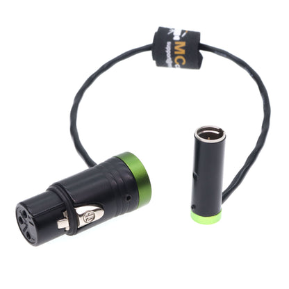 Low Profile TA3M 3PIN Male to XLR 3 Pin Female Audio Cable for Canon C70, BMPCC 4K 6K Pro Camera Video Assist