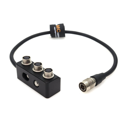 Hirose 4pin to 3 Port 4pin Female Power Supply Splitter Box for Sound Device 688 788T for Zoom F4 F8 Power Distributor