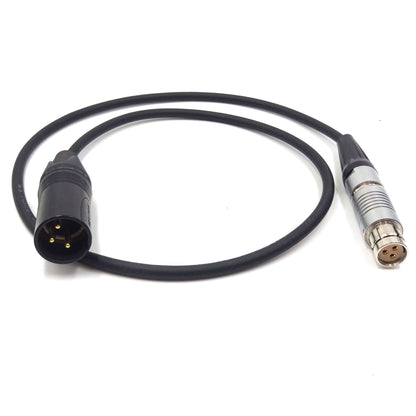 XLR 3 Pin Male to FI 3 Pin Female Power Cable for Phantom VEO High Speed Camera BACK UP DC INPUT 20 - 28V DC