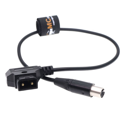 D-Tap to TA4F Mini XLR 4-pin for TVlogic 056 058 Monitor Power Cable