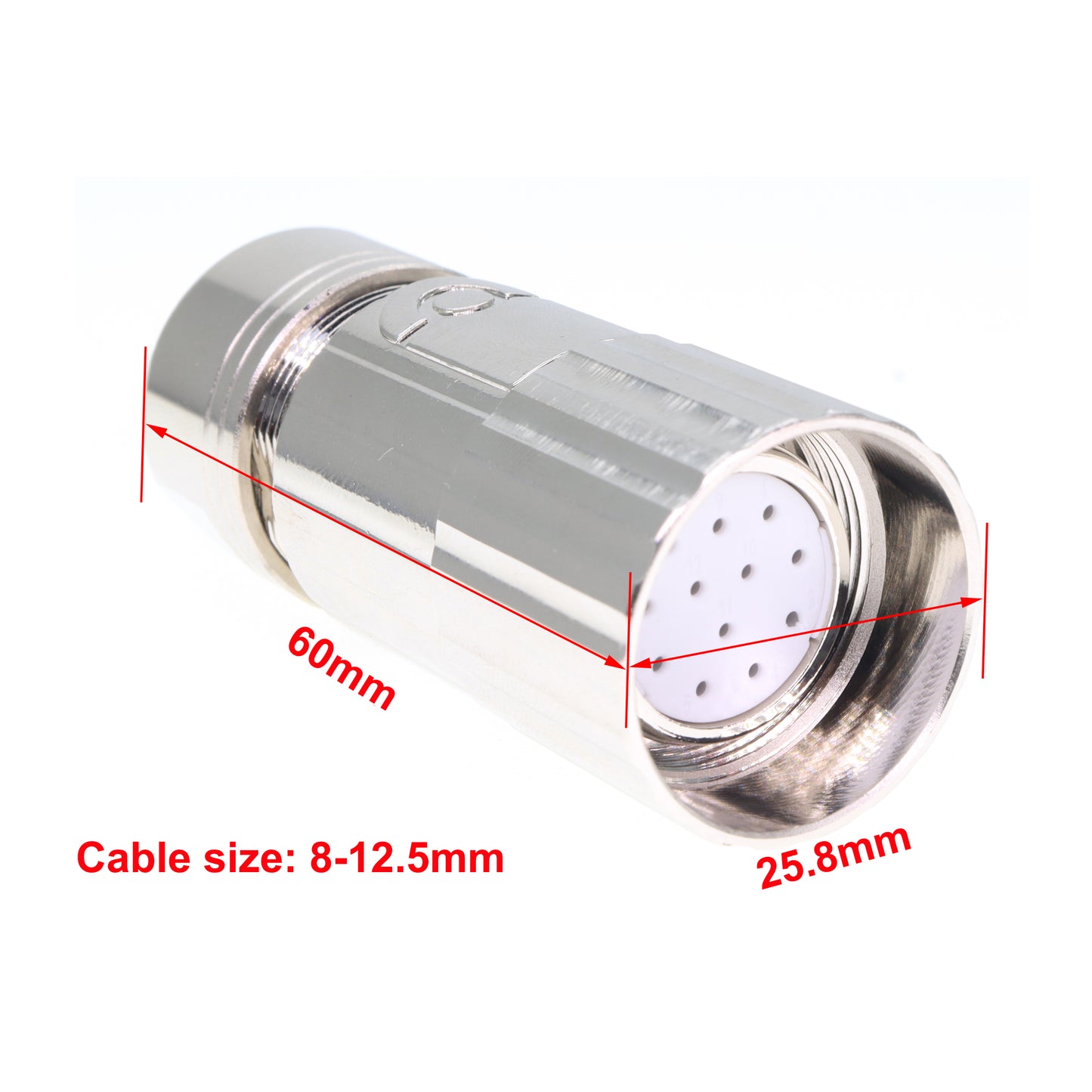 M23 12 Pin Servo Motor Signal Feedback Encoder Connector M623 12 Wire Female Plug for Heidenhain M23-12P