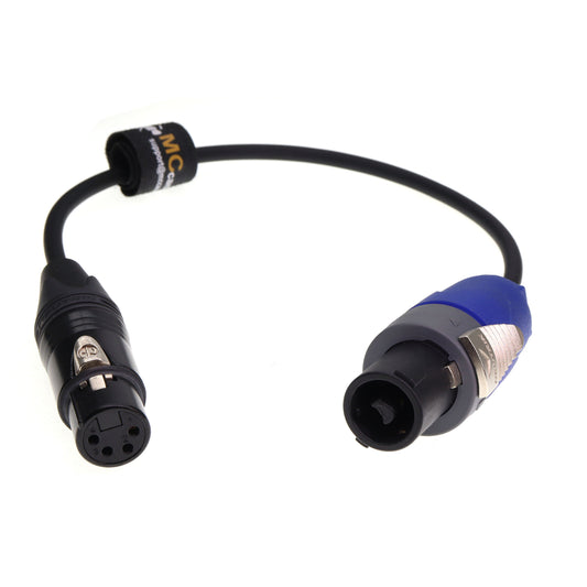 NL2FX 2 Pin to NEUTRIK XLR Female 4 Pin Power Cable