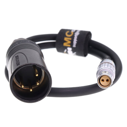 XLR 4 Pin Male to 2 Pin Female 12V Power Cable for RED Komodo 6K Camera