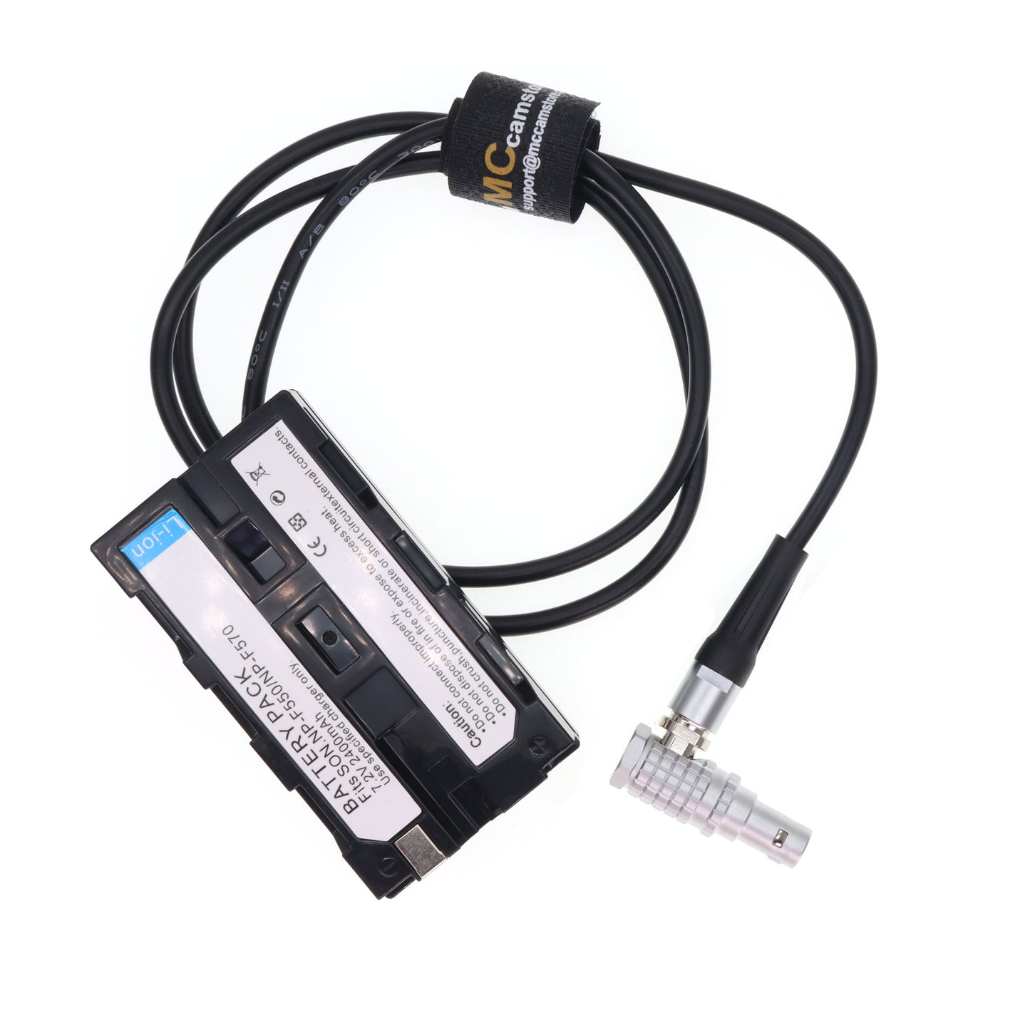 Right Angle FHG 0B 2pin to NP-F Dummy Battery DC Coupler For SONY NP-F550 NP-F960 NPF970 NP-F570