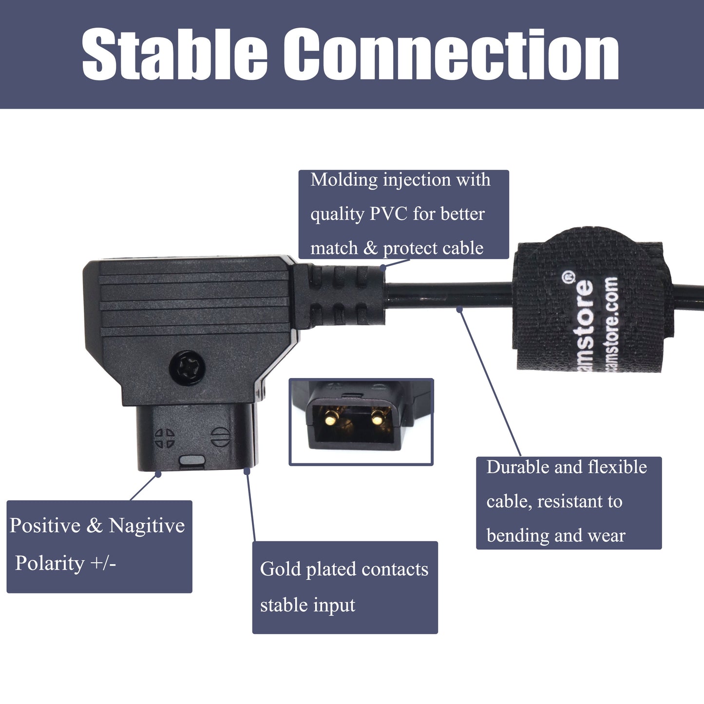 Fast Charging D-Tap to Three 5V 2.4A USB Adapter Connector Camera Battery Dtap USB-Power-Cord