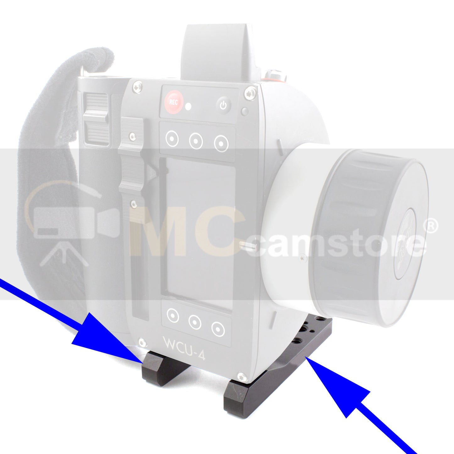 WCU-4 Base Plate for ARRI WCU-4 Wireless Focus Hand Unit, Bottom Cheese Plate Bracket Installation Kit Mounting with 3/8"-16 & 1/4"-20 Screw