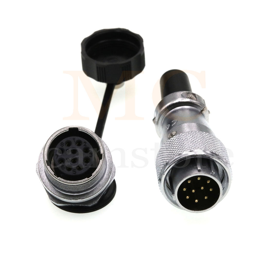 WEIPU WS16 Aviation Connector, 2 3 4 5 7 9 10pin Industrial Electrical Power Cable Plug Socket