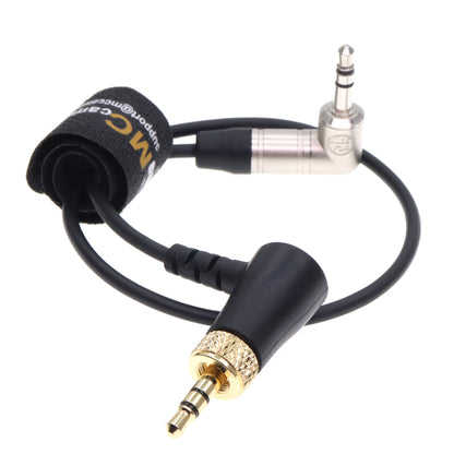 Locking 3.5mm TRS to 3.5mm TRS Timecode Cable for Deity TC-1 Right Angle 3.5mm TRS for DSLR and Mirrorless Camera