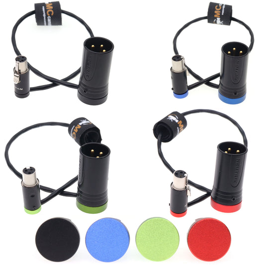 Low Profile TA3F to XLR 3 Pin Male Audio Cable for Lectrosonics Receivers
