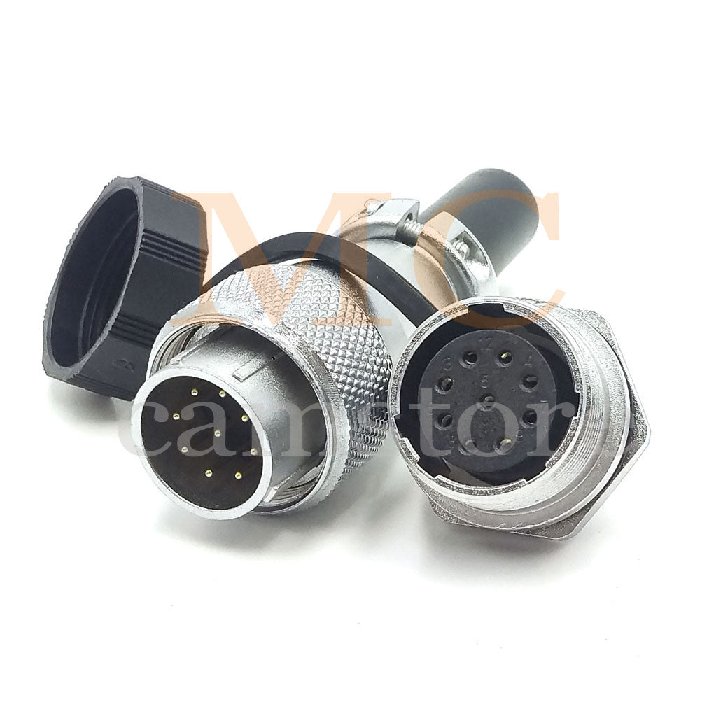 WEIPU WS20 Aviation Connector, 2 3 4 5 6 7 8 9 12 15pin Industrial Electrical Power Cable Plug Socket