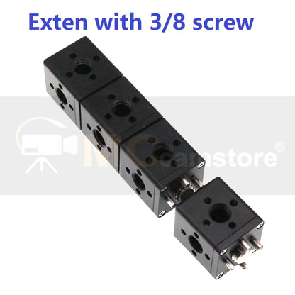 Extension Adapter Cube Top Handle for ARRI Sony RED Camera Monitor Focus Motor Teradek Wireless System with 3/8" Thread Bracket Lock Mounting