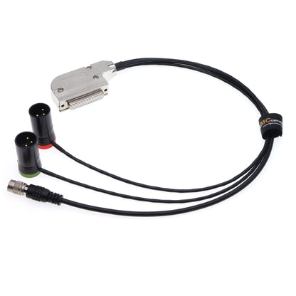 DB25 Female Interface Audio Output 4-pin Power Supply Linefor Lectrosonics Wisycom Sennheiser Sony Audio LTD Receiver