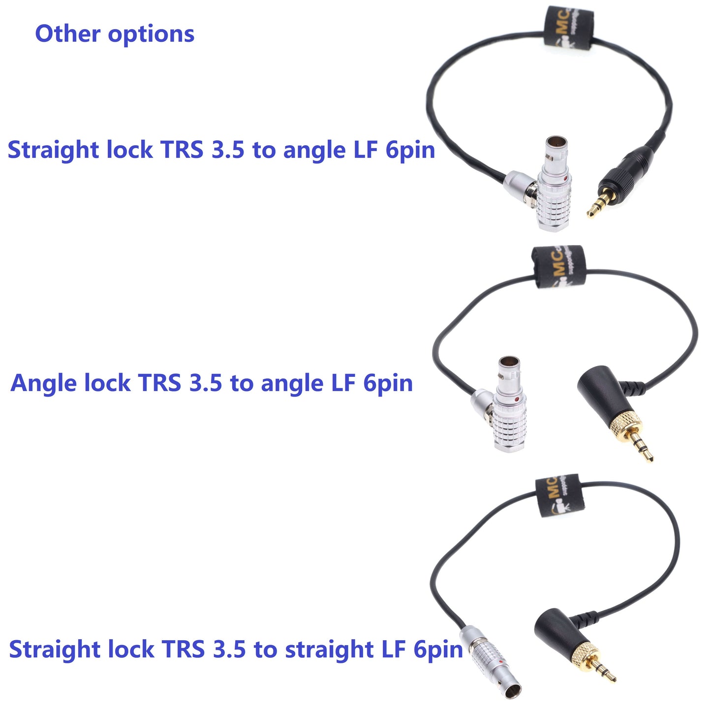 Audio Cable 6pin For 3.5 audio plug with lock for Sony D11 for Arri Alexa miniLF, 35 Camera