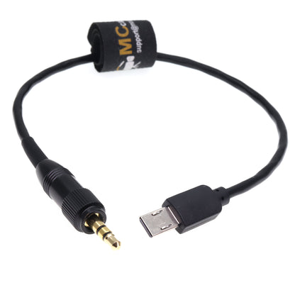 Micro USB to Straight Locking 3.5mm TRS Timecode Cable for Sony FX3 FX30 A7S3 A1 Camera for Deity TC-1 Timecode Generator