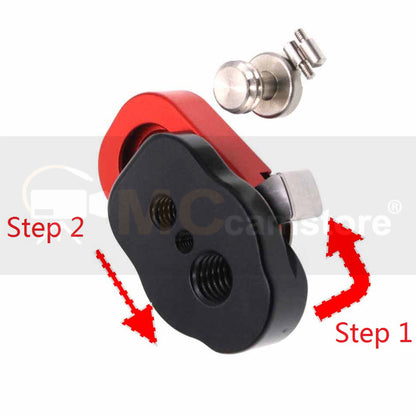 Quick Release Lock Mount Plate Bracket for ARRI RED Camera Monitor Wireless Focus Motor Mini Lock Quick Release System, Black