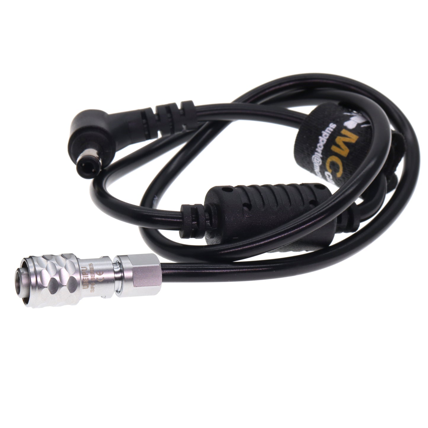 DC 2.5 to BMPCC 4K/6K Camera Weipu 2Pin Female Power Coiled Cable for Blackmagic Pocket Cinema Camera 4K