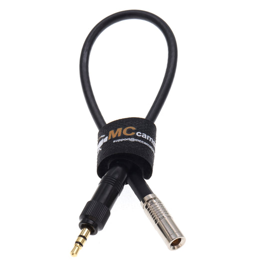 Timecode Cable TRS 3.5mm Locking to DIN 1.0/2.3 for Canon R5C Camera for Deity TC-1