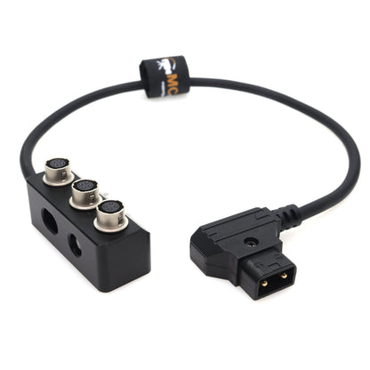 D-tap to Hirose 4pin Power Supply 1 to 3 Splitter Box for Sound Device 688 788T for Zoom F4 F8 Power Distributor