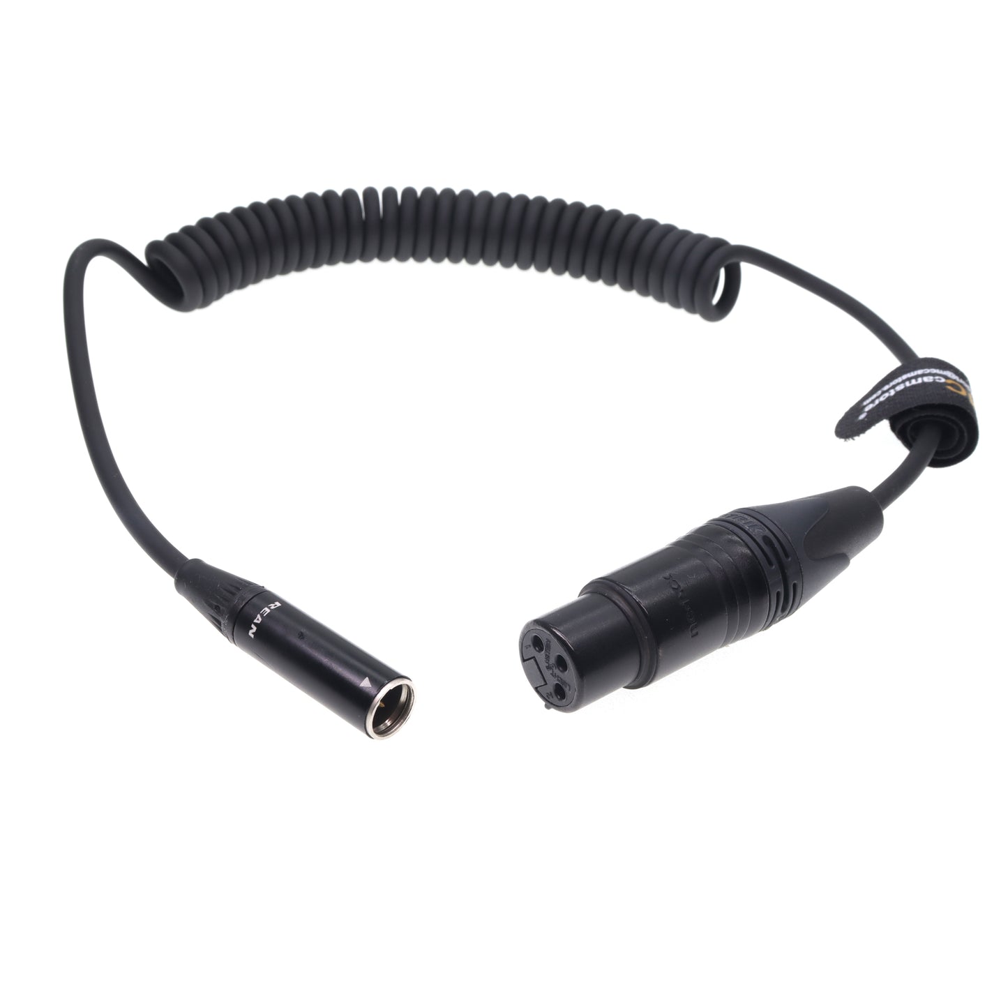 TA3M Mini XLR 3pin to XLR 3 Pin Female Coiled Cable for Blackmagic Pocket Cinema Camera for BMPCC4K/6K Ultrasoft