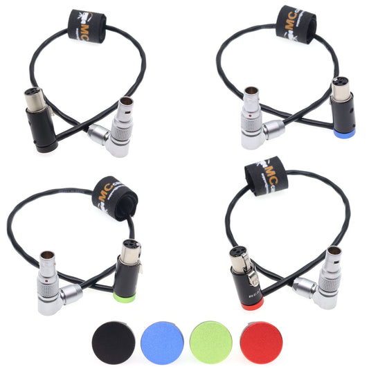 Tvlogic 055/056/058 Power Cable, Rotatable 0B 2pin Male Connector to Ta4f 4pin Female Cable 12V