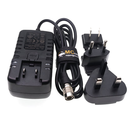 Hirose 4 Pin 2V 3A AC Power Adapter for Sound Devices 688 Zaxcom for Sony MixPre-D