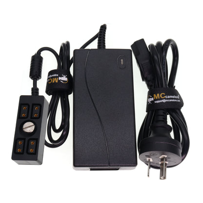 12V 5A Power Adapter to 4 Female D tap Splitter Cable D-tap Hub Adapter Splitter Cable for Monitors Photography Power Accessories