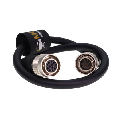 Hirose 12pin Male to 12Pin Female IO Trigger Line for Panasonic Sony CCXC-12P CCD XC DXC Series Intercon VCP Hitachi CCD AVT Industrial Camera 1m