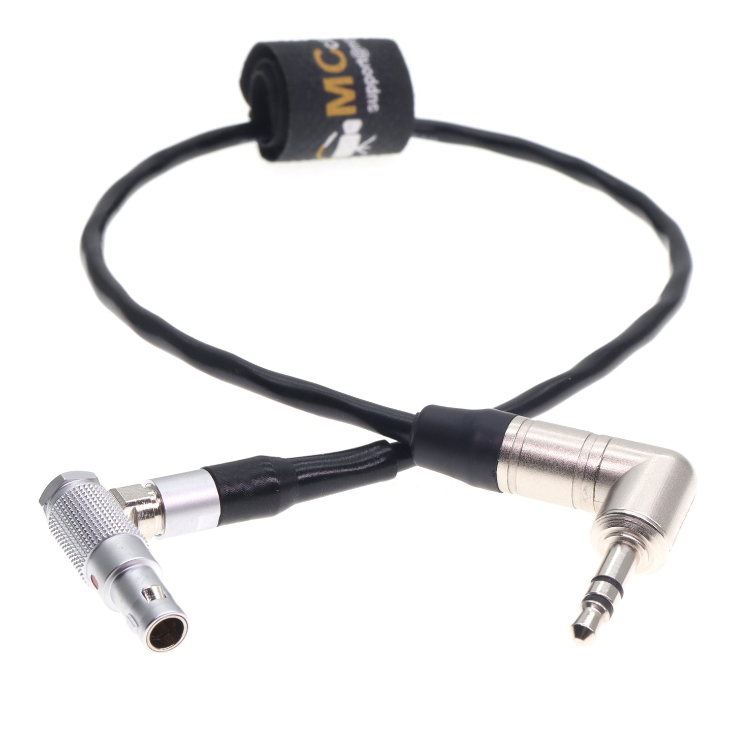 3.5mm TRS Jack to Right Angle 00B 4 Pin Male Tentacle Sync Timecode Cable for RED Epic Gemini Camera