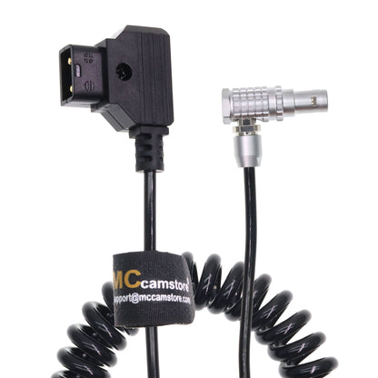 D-TAP to Angle 2 Pin Male Power Coiled Cable Compatible with Anton Bauer Teradek Bond Z Cam ARRI RED DJI TILTA Paralinx Preston Transvideo Offhollywood Switronix Panasonic