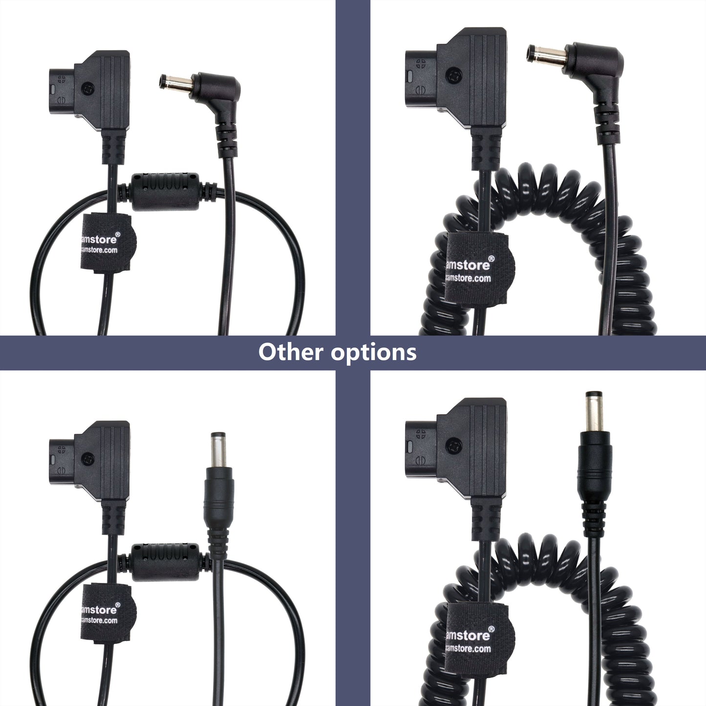D-tap to DC Cable, Power Tap DTap BTap Plug to DC 5.5 * 2.5mm Female Plugs for Lights Lamps Monitors Cameras and DSLR More Camcorder Devices