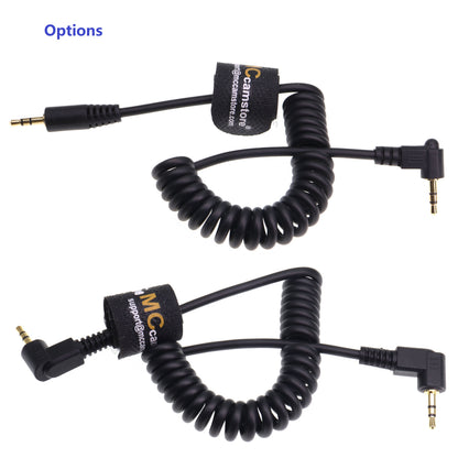 LANC Remote Control Cable 2.5mm to 2.5mm Male Coiled Audio Extension Power Cable for Zoom PXW-FS5 Handgrip Blackmagic URSA Mini