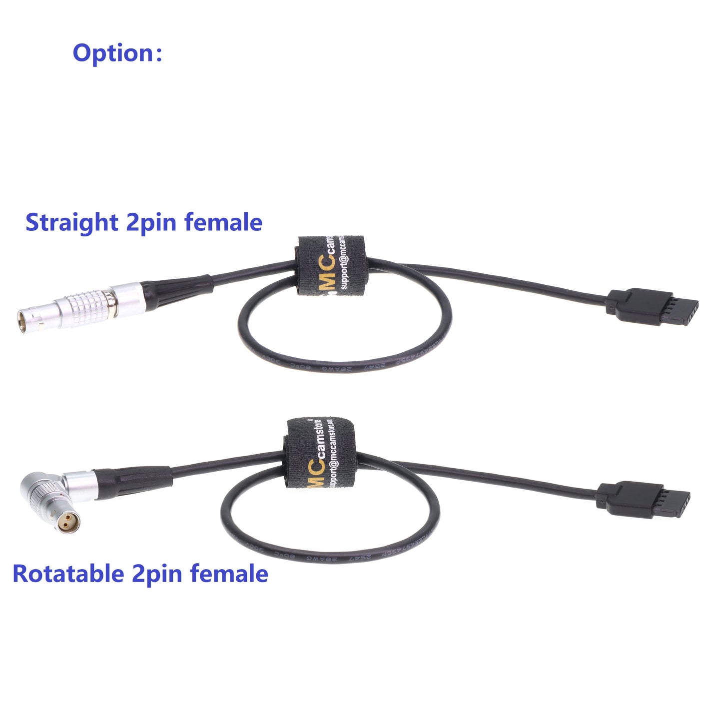 Ronin-S 4pin to 2 Pin Female Power Cable for DJI Ronin-S to Red Komodo 6K Camera