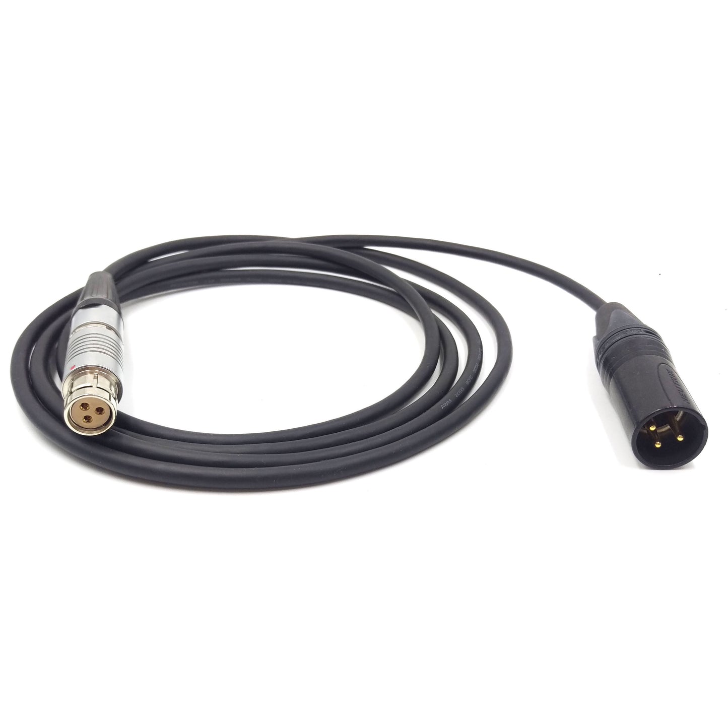 XLR 3 Pin Male to FI 3 Pin Female Power Cable for Phantom VEO High Speed Camera BACK UP DC INPUT 20 - 28V DC