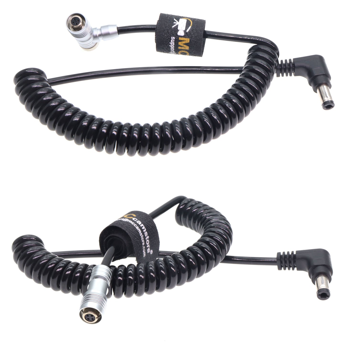 DC to 4Pin Female Connector Power Coiled Cable for Portkeys BM5/BM5WR/BM7/HS7T/HH7 monitor