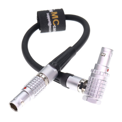 Right Angle 0B 2 Pin Male to Straight 0B 2 Pin Male Power Cable for Teradek Bond Compatible for DJI RS2/RS3 SmallHD Vaxis Blackmagic