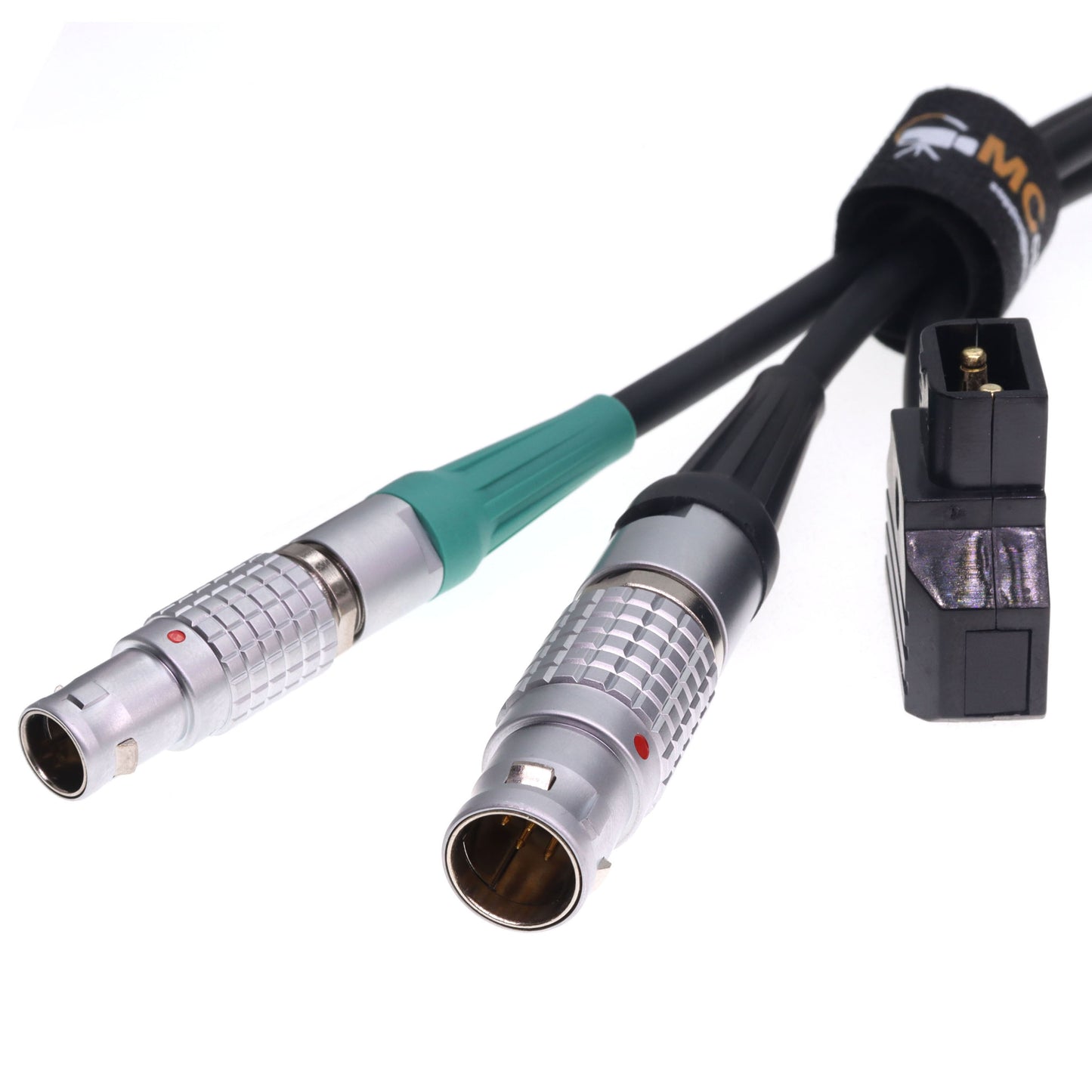 Digital Micro Force Power Control Cable, 14 pin to 7pin and D-tap 2 Pin Y-Cable for Preston DM1 DM-1X DM-2 DM4X DM5 Lens Motor