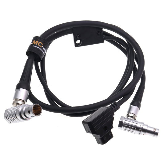 Digital Micro Force 14 Pin Male to D tap and 7 Pin Male Power Y Cable for Preston DM1 DM-1X DM-2 DM4X DM5 Lens