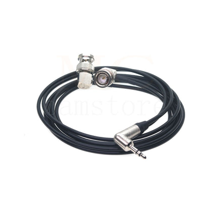 3.5 audio plug to 2 BNC Timecode Cable for ZOOM F6 Time code input and output cable