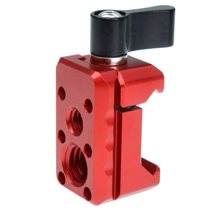 Quick Release NATO Clamp with 1/4"-20 3/8"-16 Thread for Cold Shoe Monitor Support Standard NATO-Clamp for Camera Cage Friction Arm Ballhead Monitor Mount