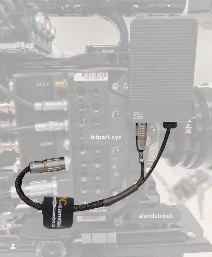 ARRI ETH Rotatable Right Angle 10 Pin to RJ45 and 2 Pin Male 24V Power Cable for Bit Part Bitbox ARRI Alexa Mini LF LF Mini SXT 35 Camera Teradek COLR