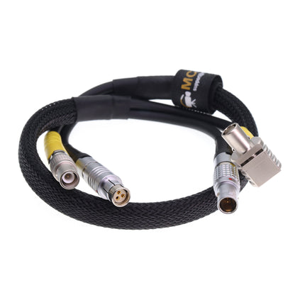2 in 1 FGG 0B 2pin to FI 3pin Female Power + VF Video Cable for ARRI CCM-1 Camera Control Monitor VF and PWR IN Cable