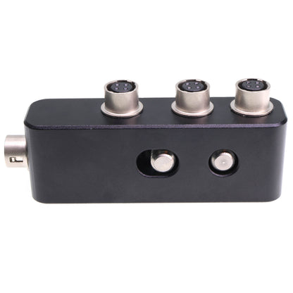 Hirose 4Pin Female 3 Way Splitter Adapter 1 in 3 Out Distributor for Zoom F8 /F4 Mixer Sound Devices 442 688 664 for Wisycom Zoom Lectrosonics