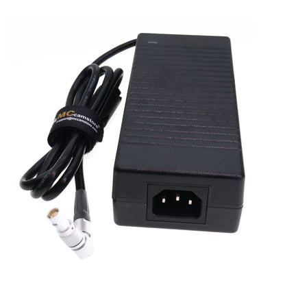 Rotatable Right Angle 2pin Female Power Adapter for RED Komodo 6K Camera AC 220-110V to 16V 10A